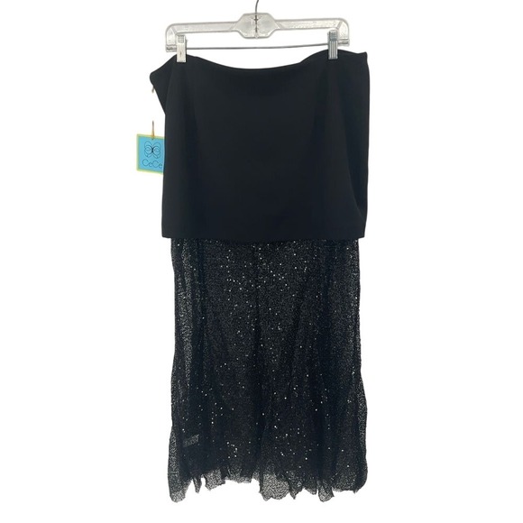 CeCe Dresses & Skirts - CeCe Sequin Party‎ Dress Black Sleeveless Cocktail skirt